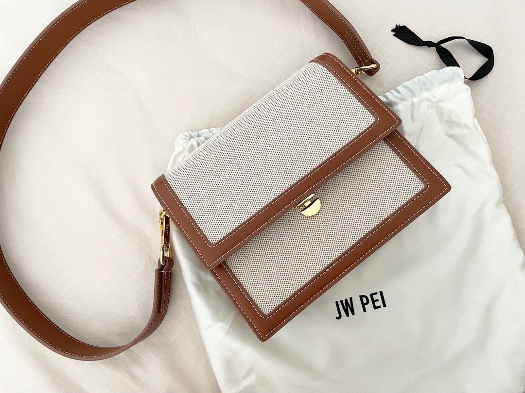 JW Pei Mini Flap in Canvas, Women's Fashion, Bags & Wallets, Cross-body Bags  on Carousell