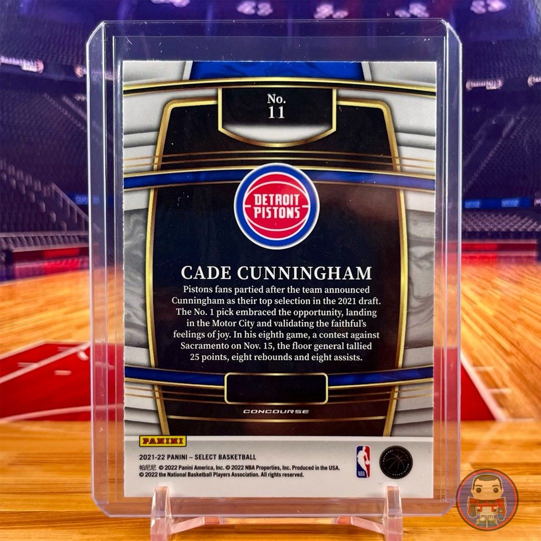 NBA Cards - Cade Cunningham 2021-22 Panini Select Concourse #11 (Rookie ...