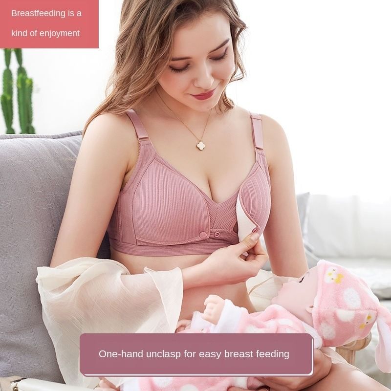 New Cotton Soft Nursing Bra Breathable Breastfeeding Bras for