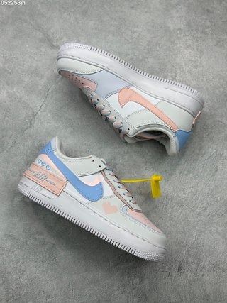 Nike Air Force 1 shadow RTL white powder blue hook brown air force