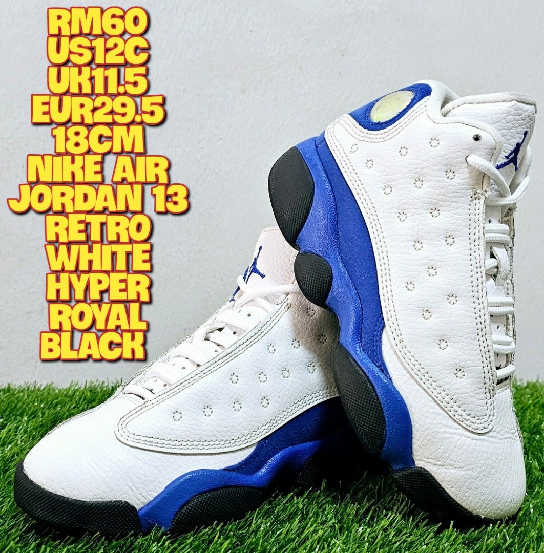 Jordan 13 retro white hyper royal black deals