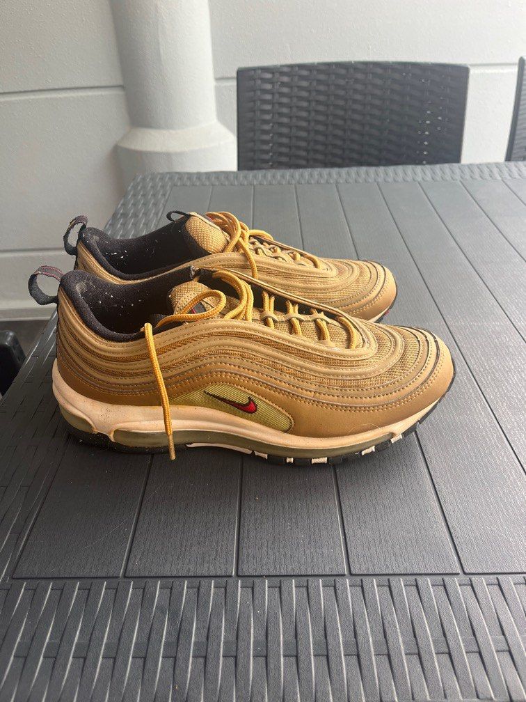Nike 97 qs gold hot sale