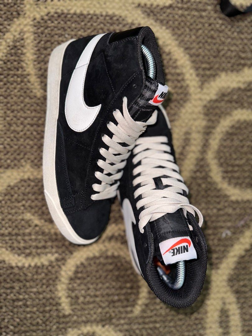 Nike blazer vintage deals suede black