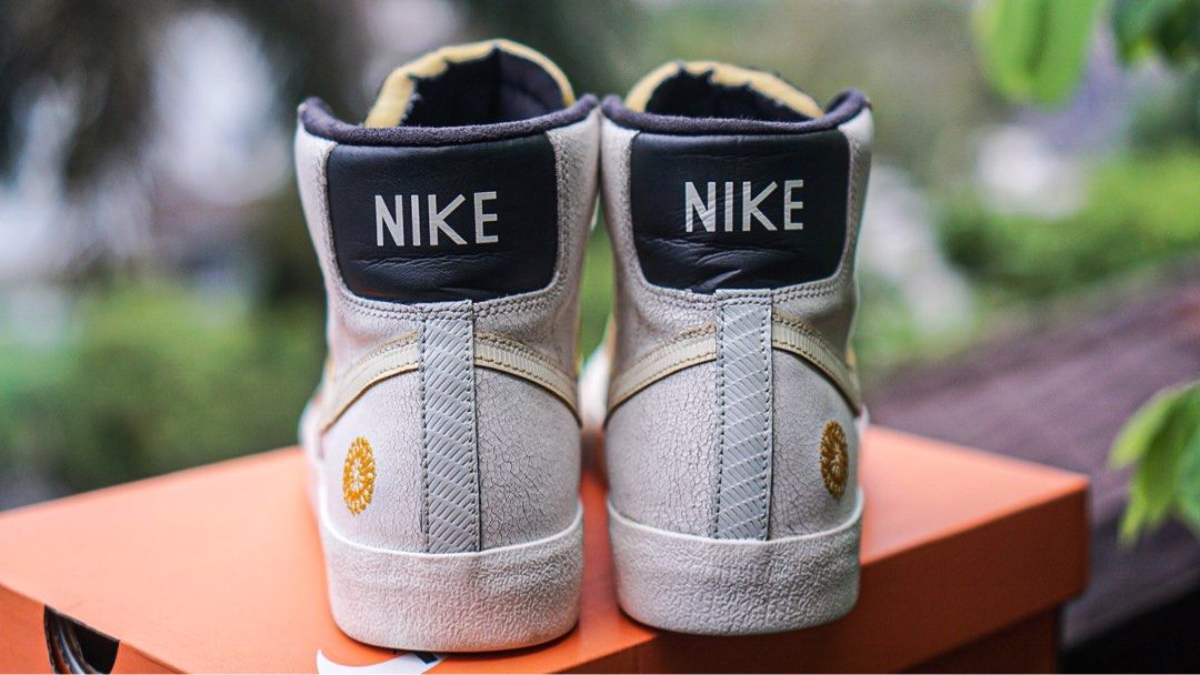 nike blazer dia de muertos on feet