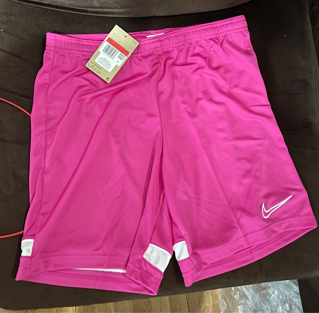 Nike Men’s pink soccer shorts drifit on Carousell