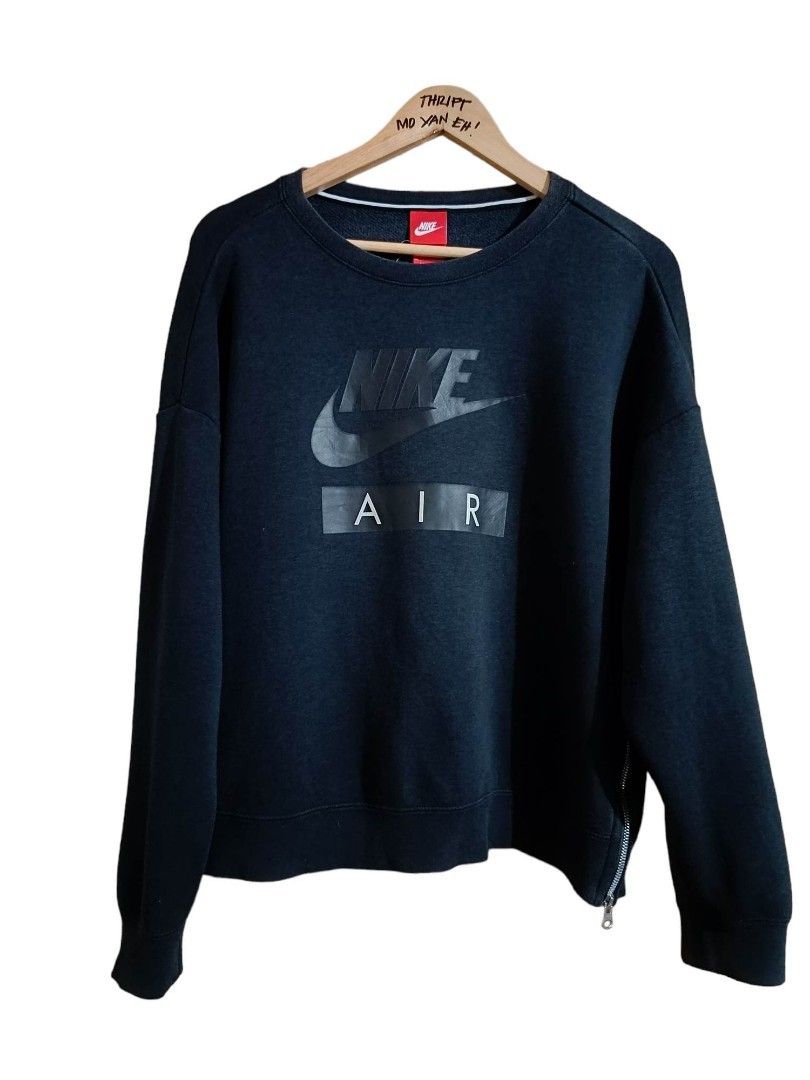 NIKE WOMENS NSW RALLY CREW AIR BUZO CROP HALF SIDE ZIPPER Women s