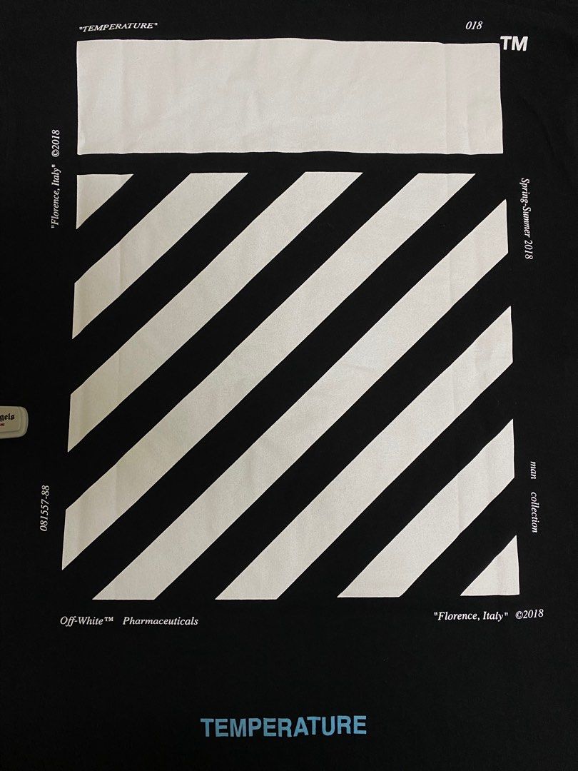 Off white deals diagonal temperature tee