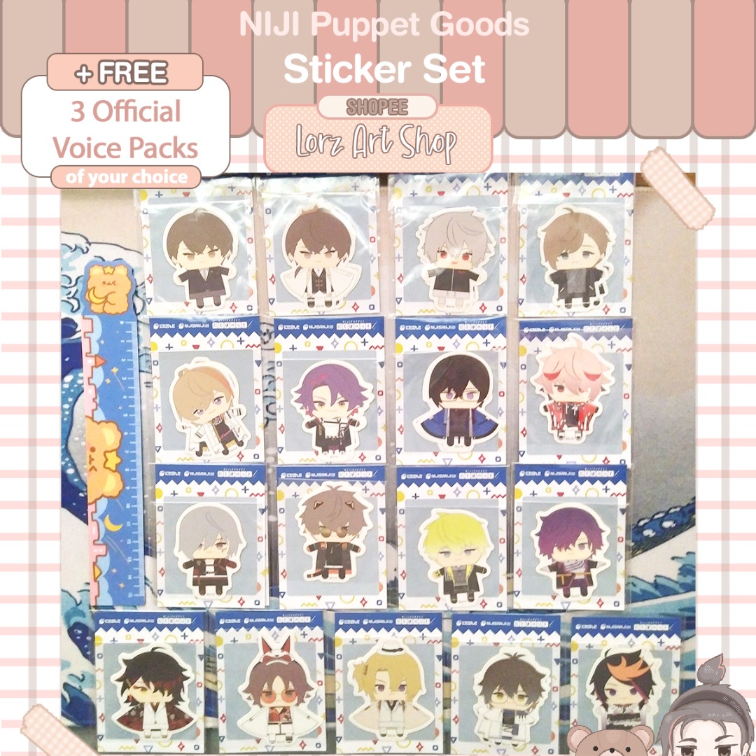 NIJI Puppet Goods Sticker Set - H – NIJISANJI EN Official Store