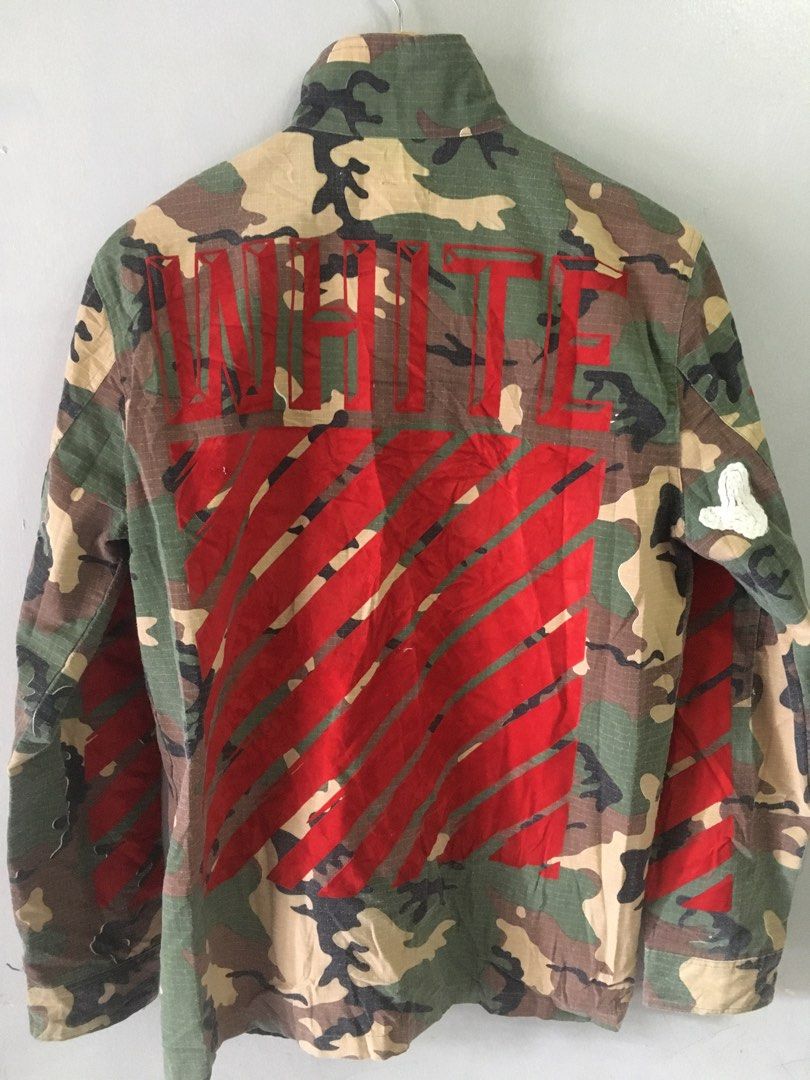 Off white camo jacket red shop
