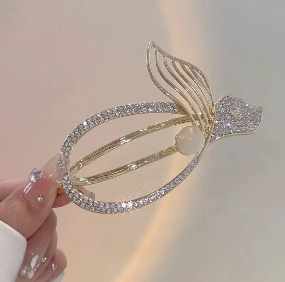 Large Hair Clips For Thick Hair, 4pcs Large Metal Hair Claw Clips Nonslip  Big Gold Hair Clamps Claw Hair Clips For Women And Girls Thin Hair Strong H