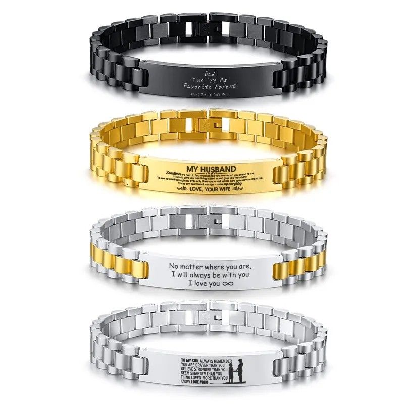 Custom steel hotsell bracelets