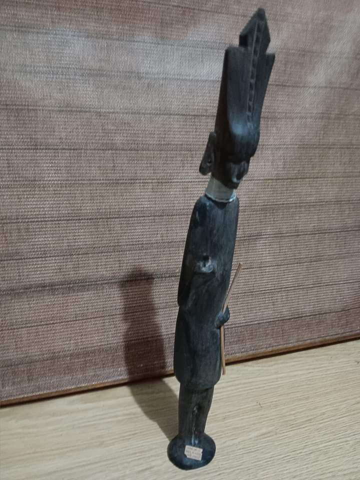 Php500. Hand Carved African Tribel Statue. 14" Height. (Category: Figurines & Statues) located in Mandaluyong City. Submitted by Storage_Warrior (Listing ID 1236113414, Image 3). Description: Php500. Hand Carved African Tribel Statue. 14" Height..