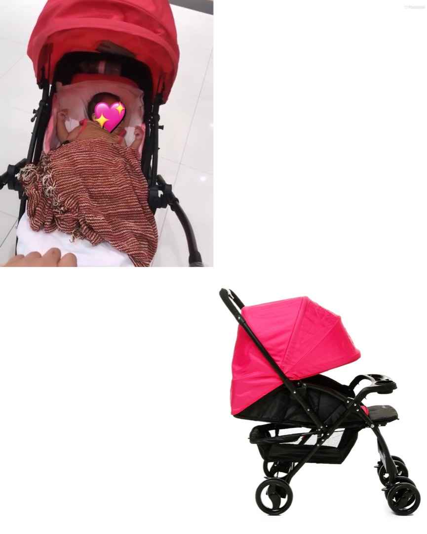 PICOLO Reversible Stroller in Hot Pink Babies Kids Going Out Strollers on Carousell