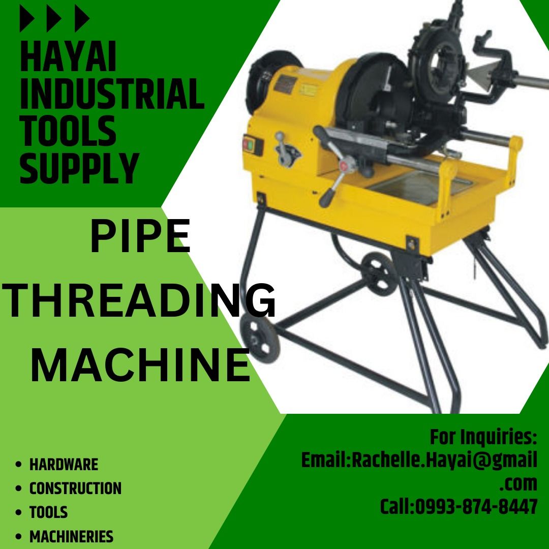 PIPE THREADING MACHINE, Commercial & Industrial, Industrial Equipment ...