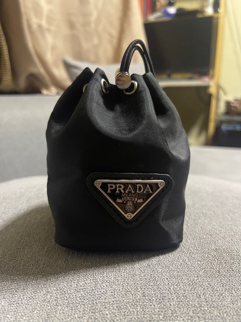 Prada drawstring bucket bag best sale