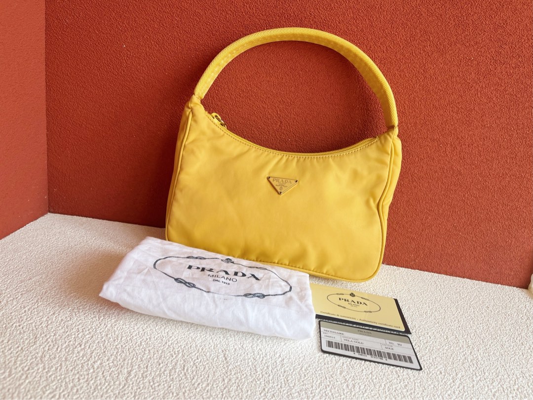 Prada Vintage Nylon Hobo Shoulder Bag, Luxury, Bags & Wallets on Carousell