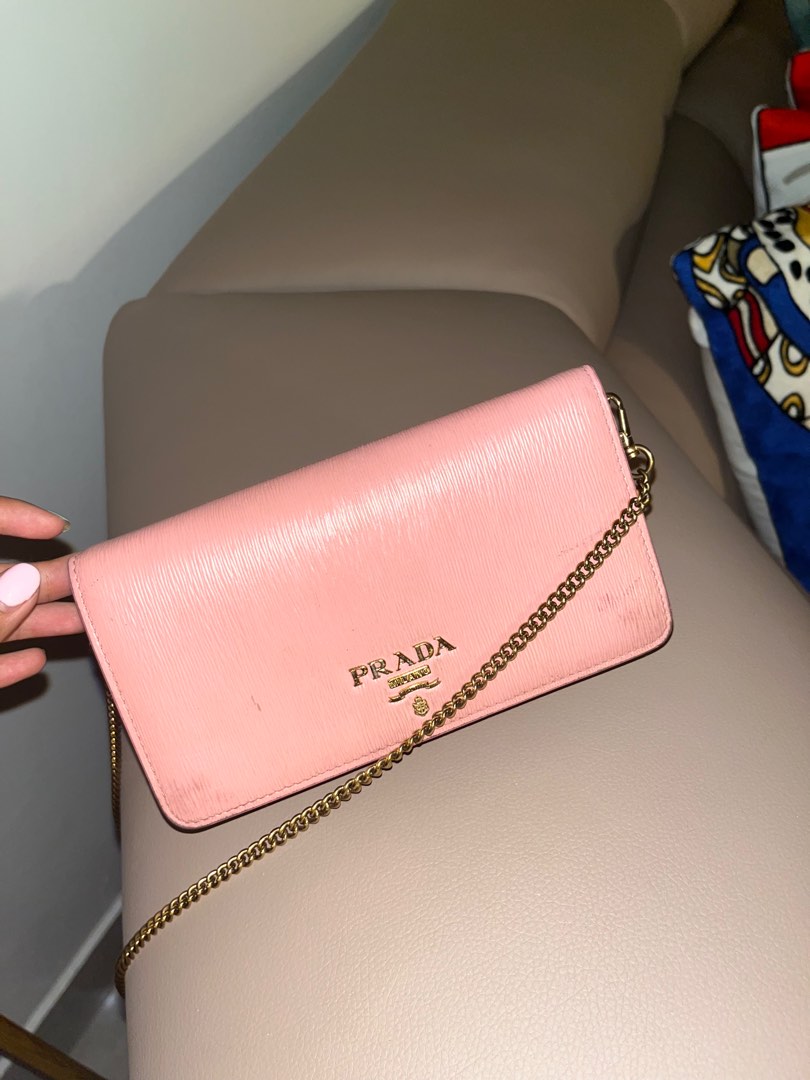 Prada wallet on chain Women s Fashion Bags Wallets Purses