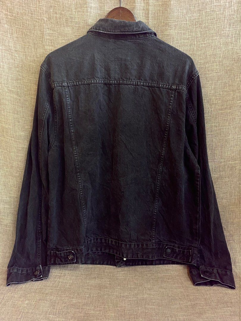 Primark black denim jacket top