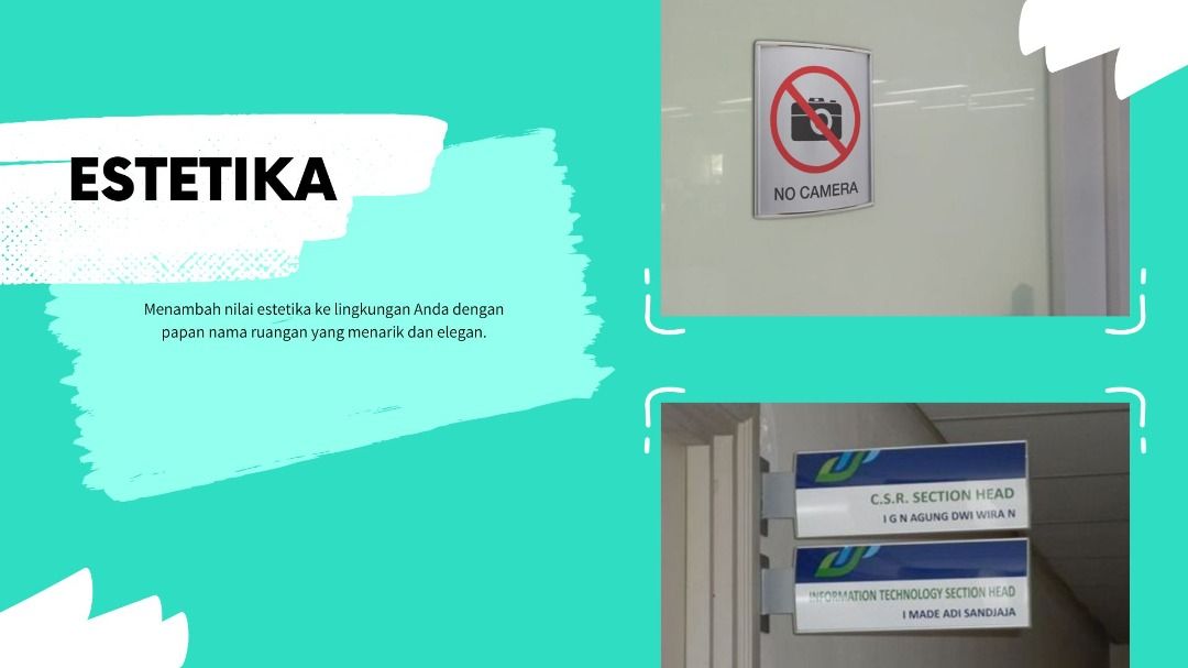 Promo! Papan Nama Ruangan Kantor, Harga Terbaik dan Termurah, WA: 0815