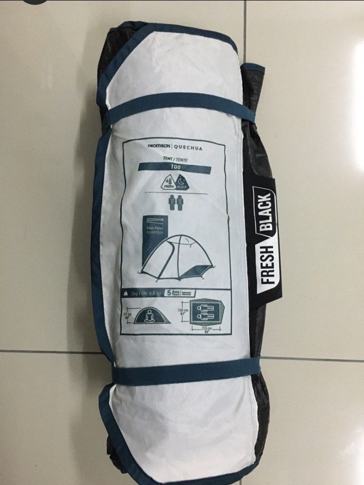 Quechua tent 2 person, Sports Equipment, Hiking & Camping on Carousell