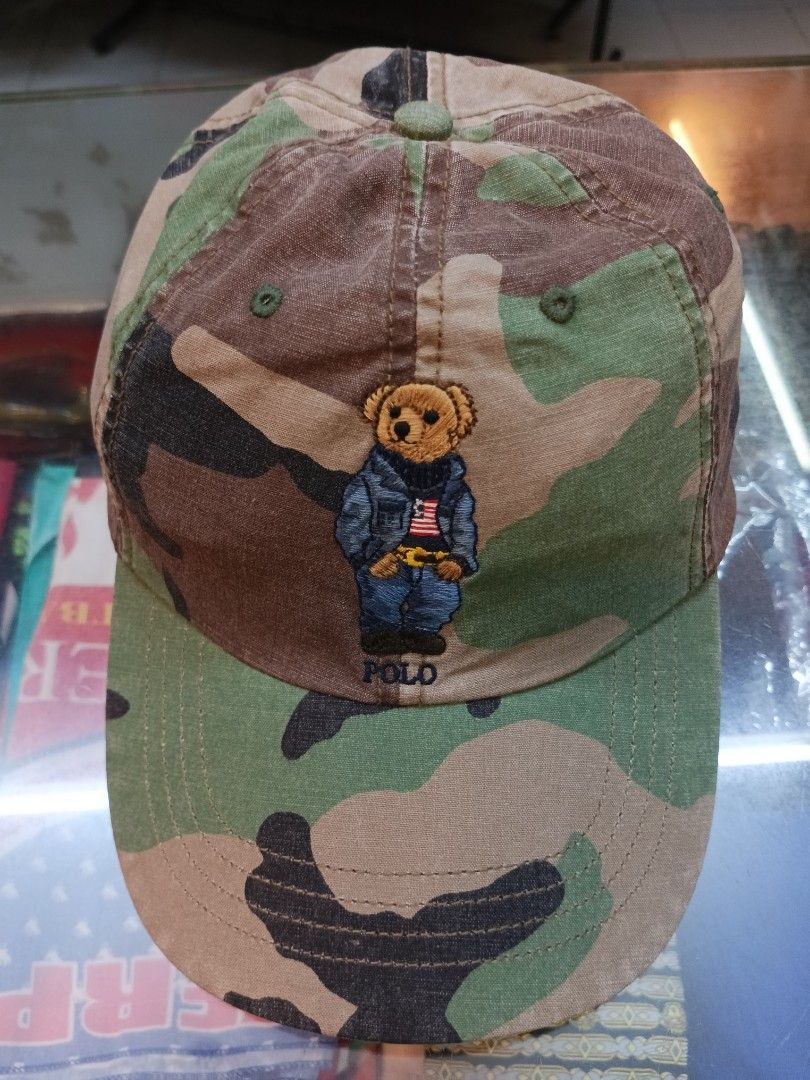 Polo ralph lauren hiking bear cap hotsell