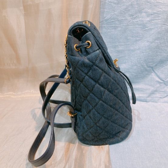 RARE] Chanel Small Urban Spirit Backpack Dark Wash Denim, Luxury