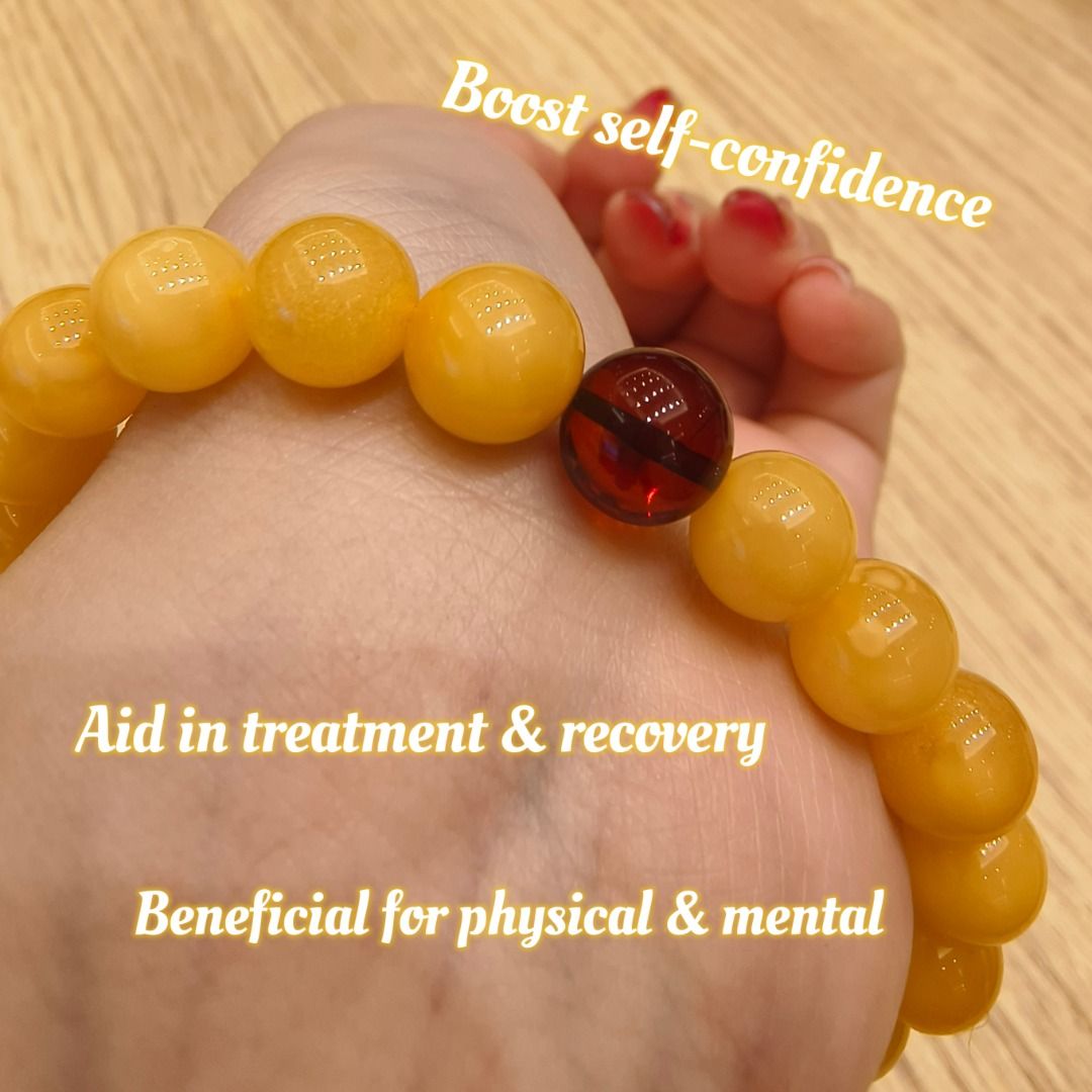 Raw amber beads top