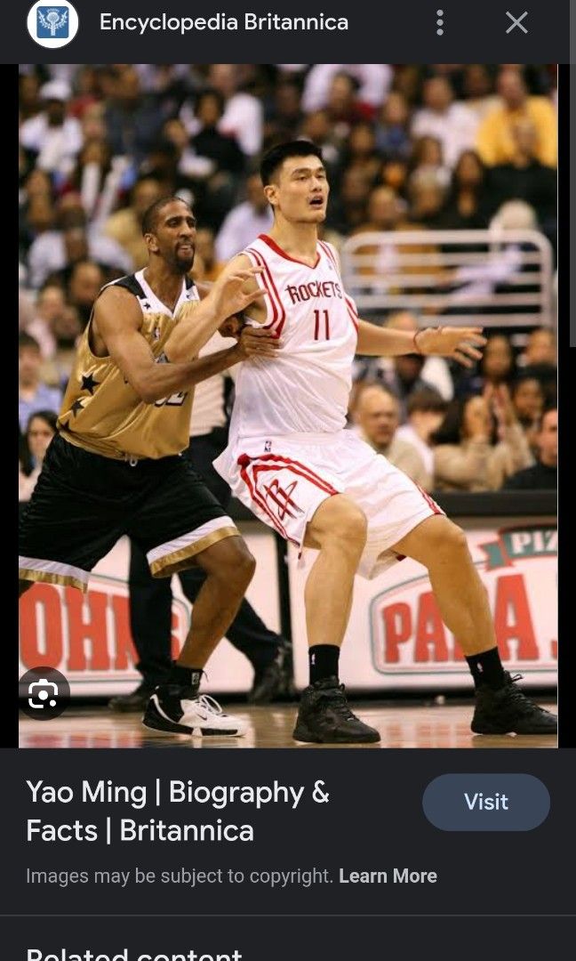 yao ming Reebok