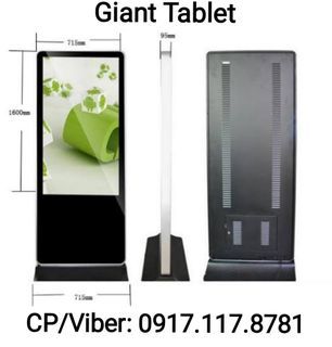 Rent: Giant Tablet Kiosk Machine Commercial Advertising Equipment All Events