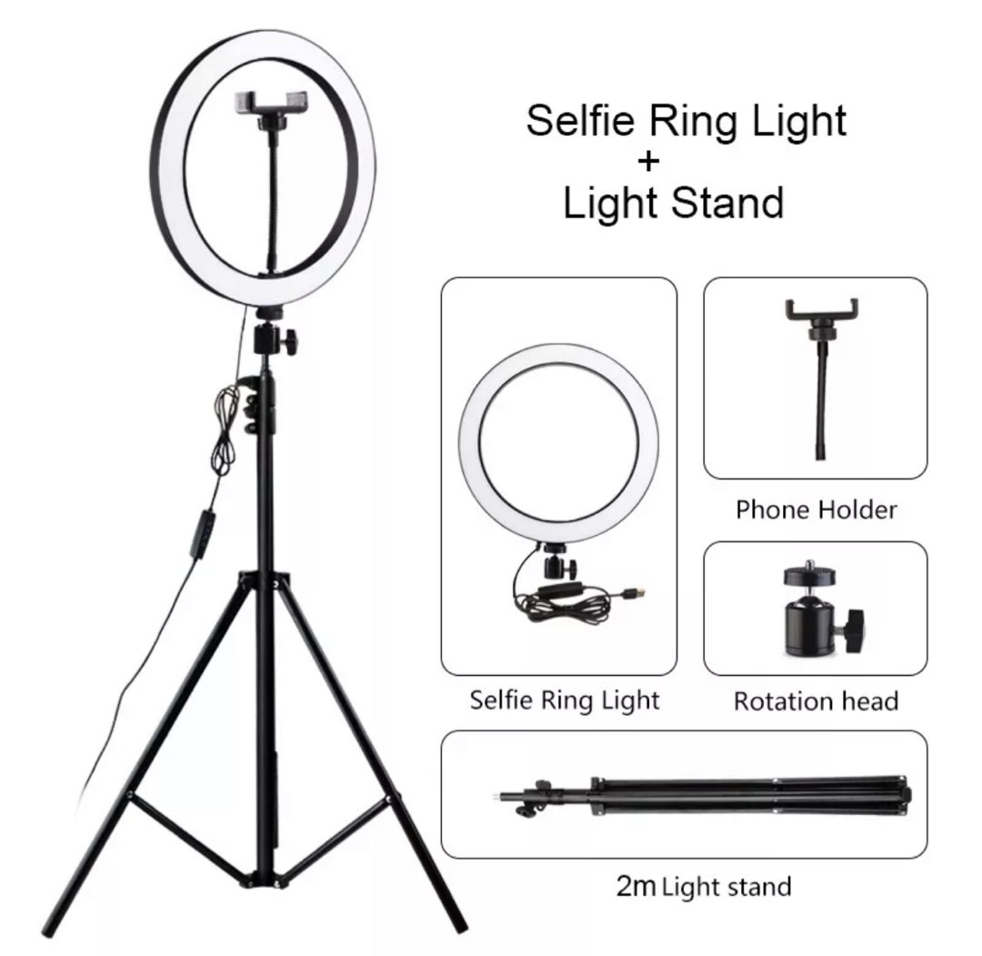 Ring Light + Tripod 16, Photography, Photography Accessories, Tripods