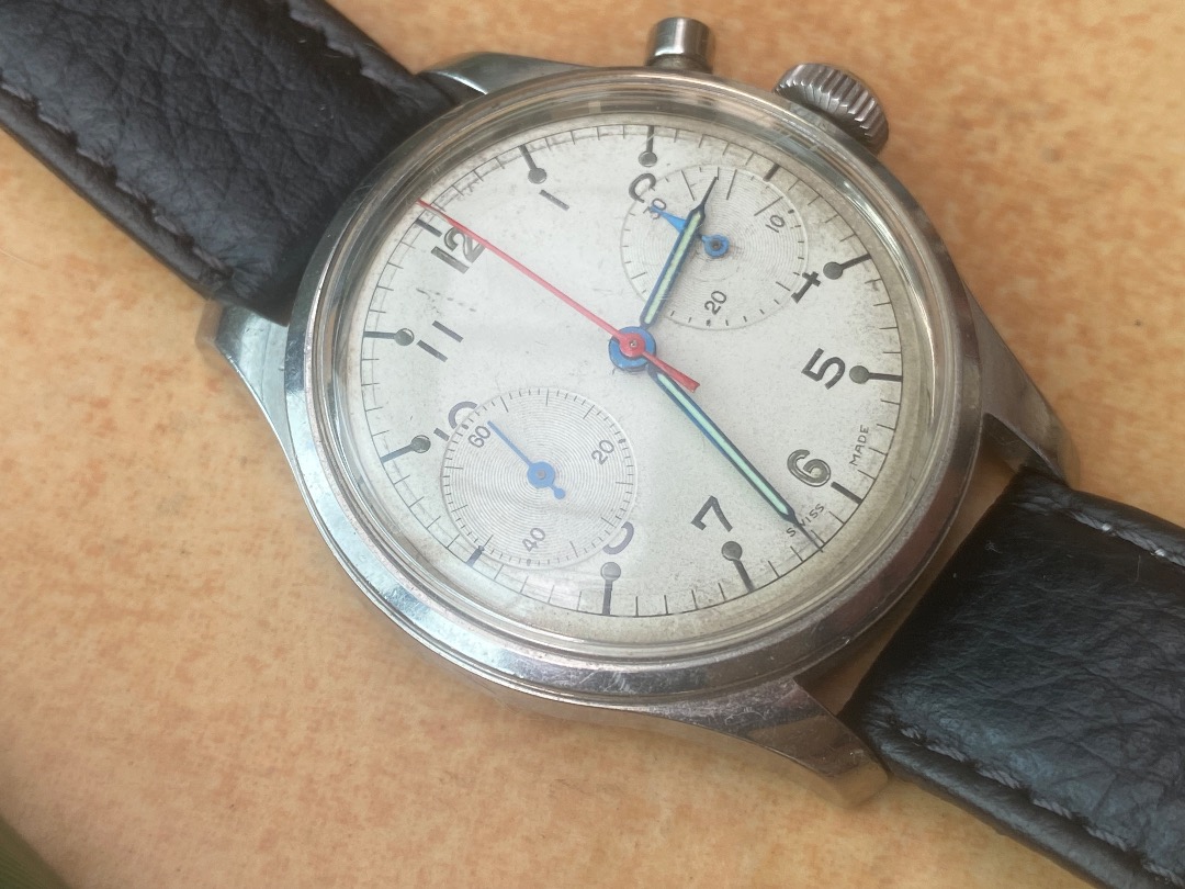 Rodania Military Chronograph Monopusher RCAF Royal Canadian Air