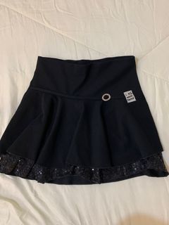 RUSH‼️ Black Belted Mini Skirt