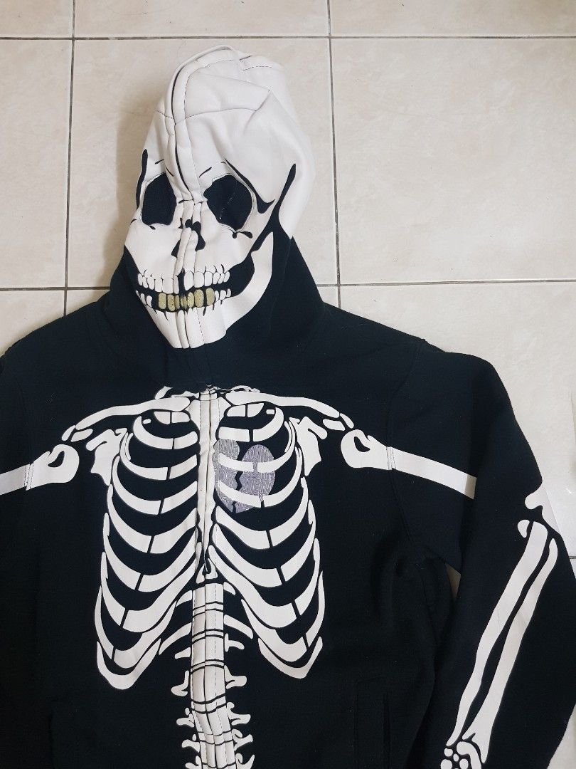 Lrg full shop zip skeleton hoodie