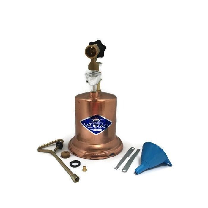 Sakae Fuji Gasoline Blow Torch (Category: Construction Tools & Equipment) located in Manila. Submitted by yaleph (Listing ID 1236127821, Image 1). Description: ● Comes complete with accessories ● Fuel Used: Gasoline ● Tank Capacity: 1 Liter ● Fire port diameter: 19mm ● Body weight: 1.5 kg ● Flame shape: Stick flame ● Flame temperature: About 1,400 ° C ● For soldering, brazing, softening paint for removal, melting roof tar, and pre-heating large c