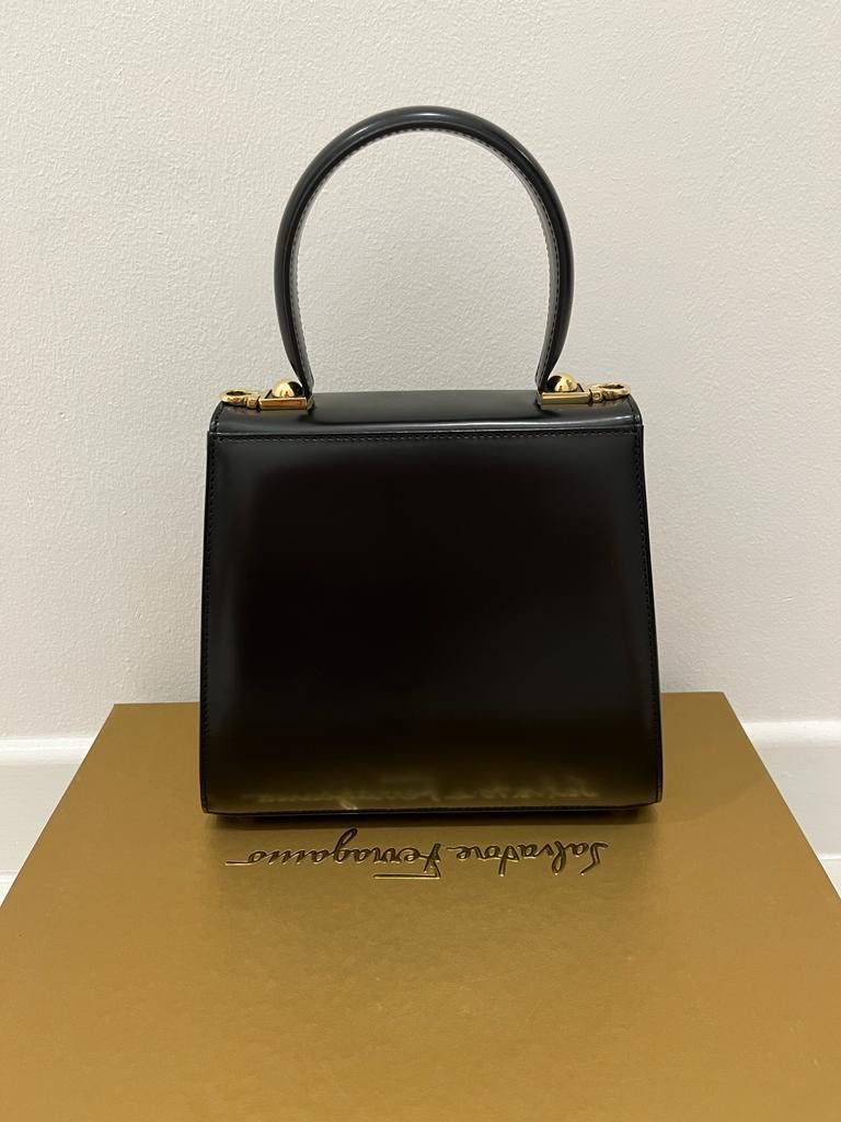 Salvatore Ferragamo Iconic Top Handle Bag (S), Luxury, Bags & Wallets ...
