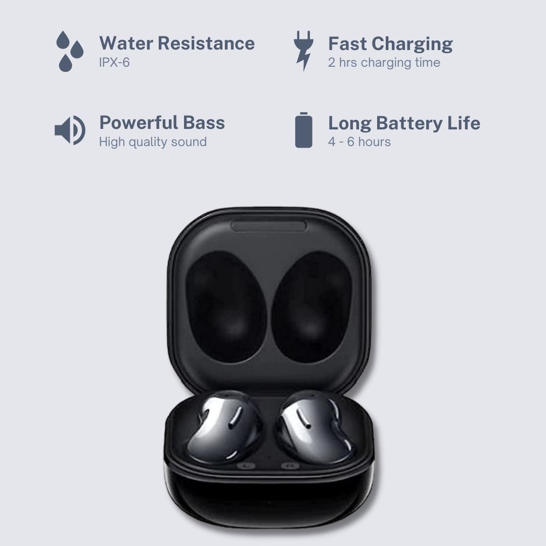 Samsung earbuds best sale live black