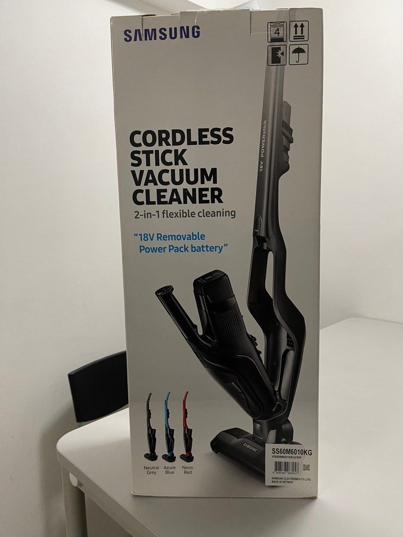 Samsung POWERstick VS6000 Essential Cordless Stick Vacuum Cleaner, TV & Home Appliances, Vacuum