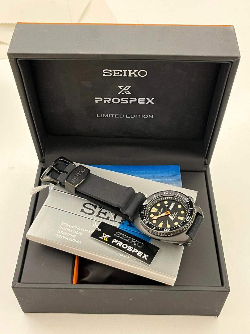 Seiko watch prospex sea hot sale black series limited edition srpc49k1