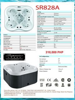 SH Outdoor Jacuzzi Good for 4 pax Model828