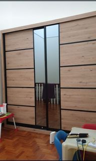 Sliding door of wall to wall wardrobe