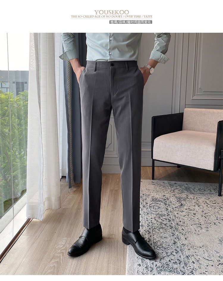 Formal Trouser: Browse Men Navy Blue Cotton Blend Formal Trouser | Cliths