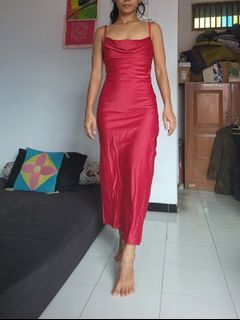 Slit Long Red Dress | Elegant & Sexy in One Dress