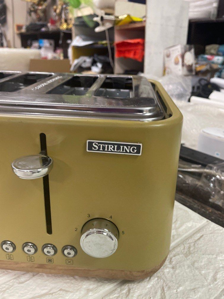 Stirling Wooden Style 4 Style Bread Toaster (Category: Ovens & Toasters) located in Pasay City. Submitted by meostore (Listing ID 1236086272, Image 2). Description: 220v ready to use No issue No box Excellent condition.