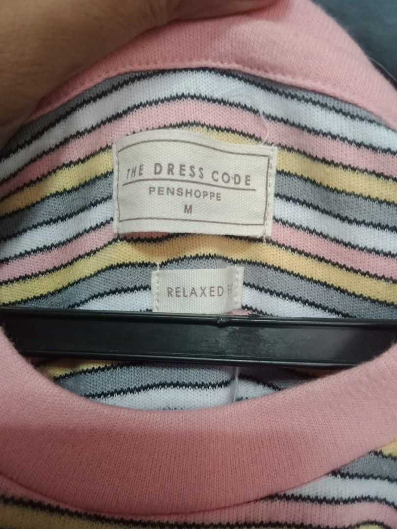 Stripe shirt dress (Category: Dresses) located in Makati City. Submitted by amisip (Listing ID 1236101554, Image 2). Description: - Only used once - M on tag but best fits large frames - RFS: too big on me.