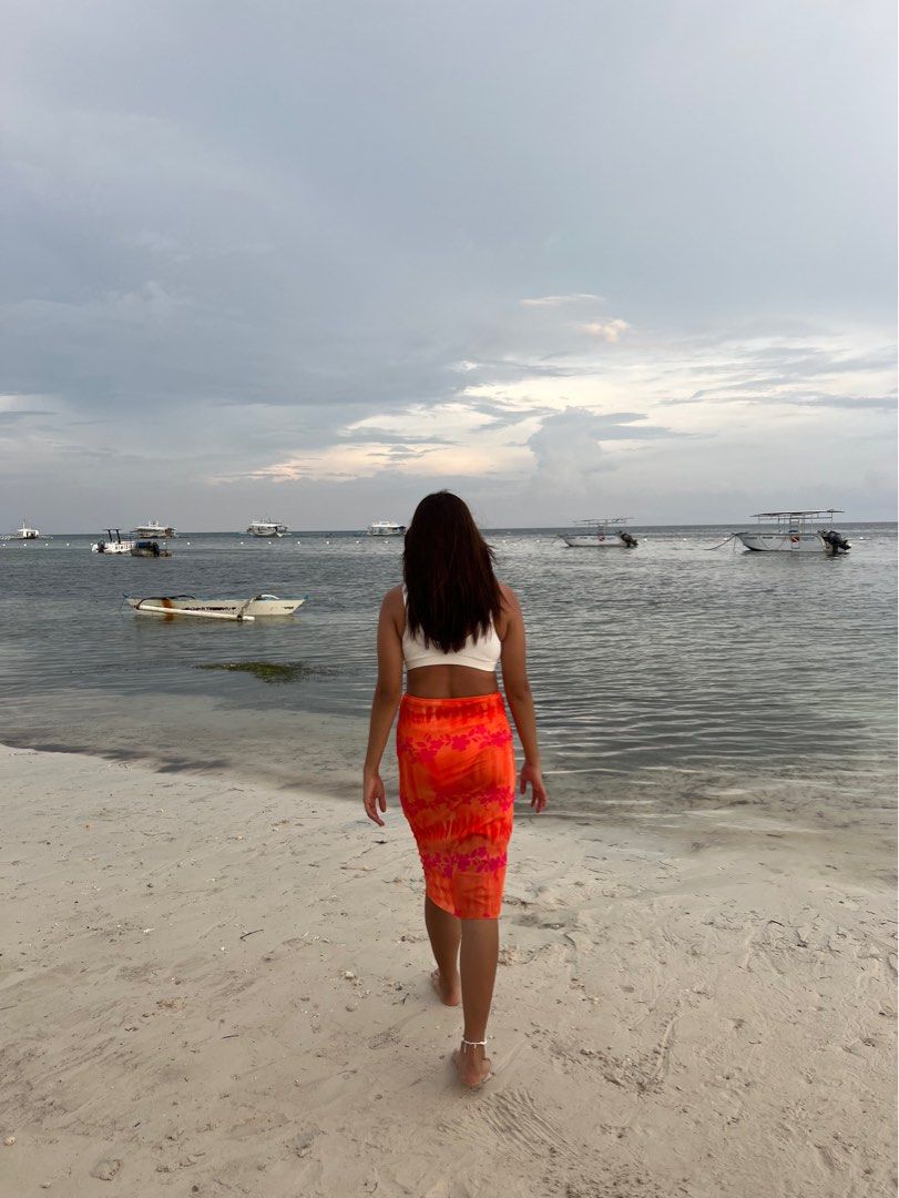 Summery Floral Midi Skirt