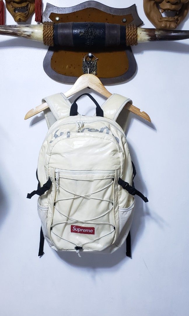 Supreme fw17 backpack white discount