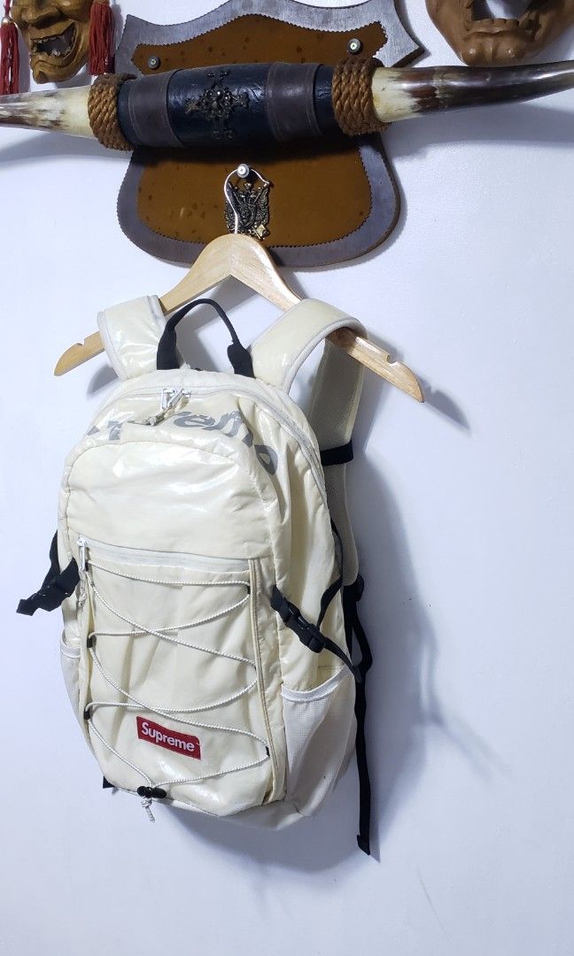 Supreme fw17 white backpack outlet