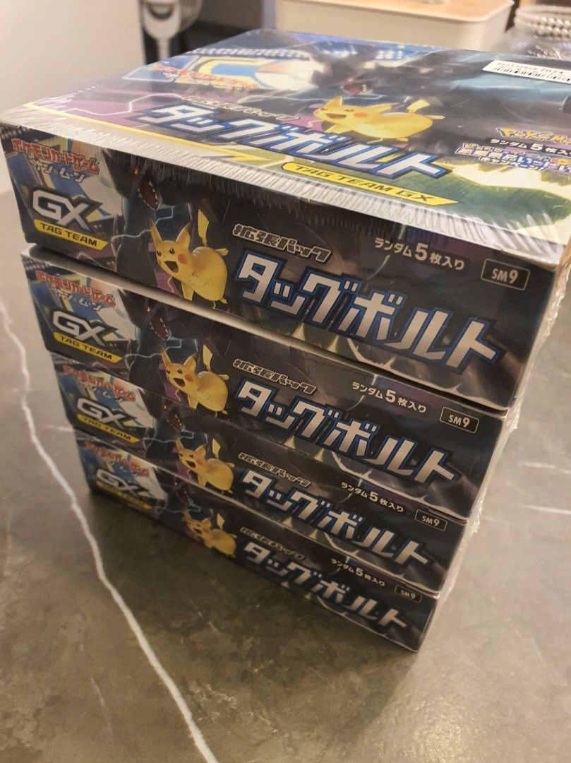 Pokemon Tag Bolt (SM9) booster box, Hobbies & Toys, Toys & Games on