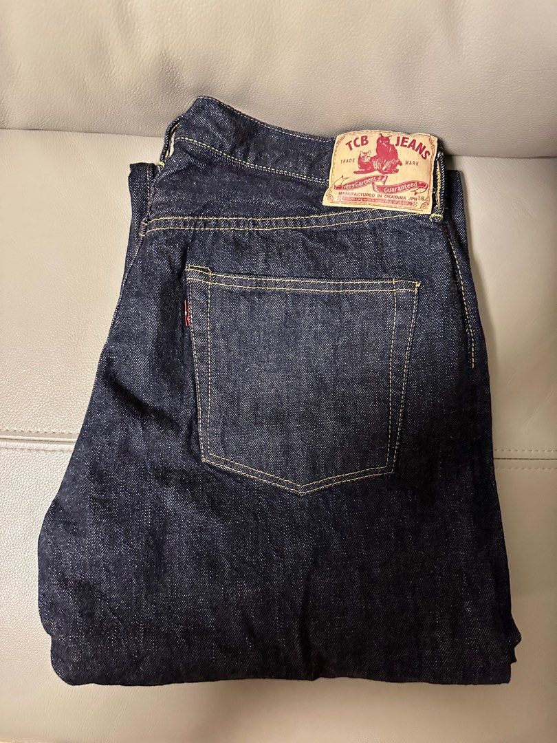 全新TCB 50s jeans one washed W36 made in Japan 日牛, 男裝