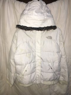 THE NORTH FACE 550 PUFFER JACKET WHITE